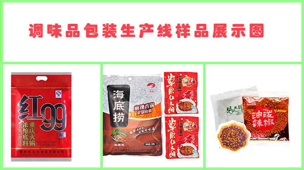 袋裝調味品包裝機-調味品包裝生產線樣品圖展示